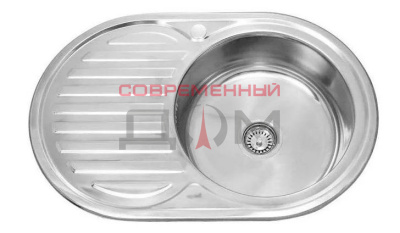 Мойка врезная SINKLIGHT N7750 ECO R0,6/160 1P (*15) + СИФОН